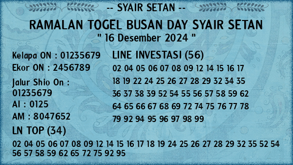 Prediksi Busan Day