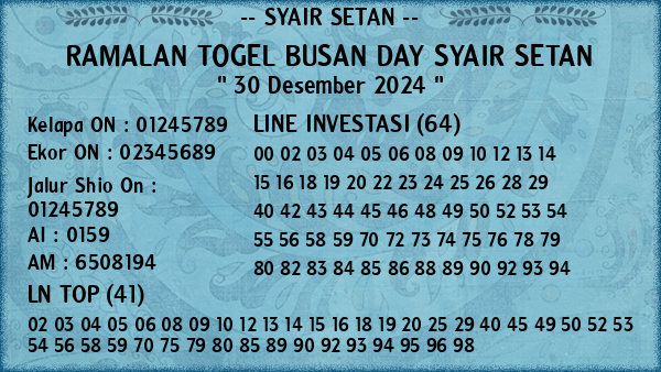 Prediksi Busan Day