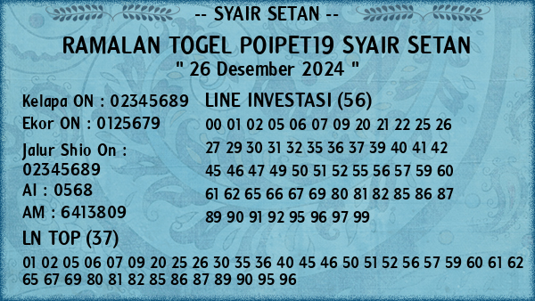 Prediksi Poipet19