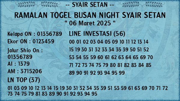 Prediksi Busan Night