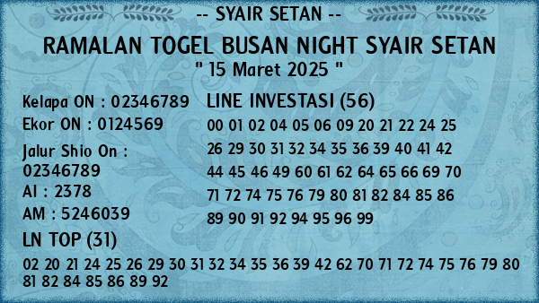 Prediksi Busan Night