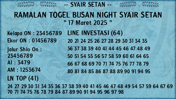 Prediksi Busan Night