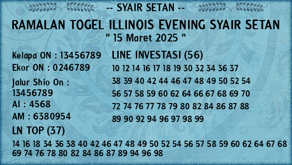 Prediksi Illinois Evening