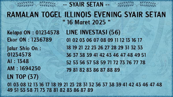 Prediksi Illinois Evening