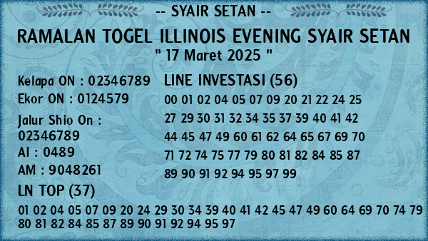 Prediksi Illinois Evening