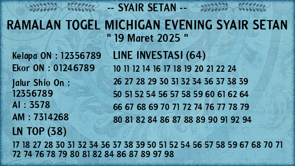 Prediksi Michigan Evening