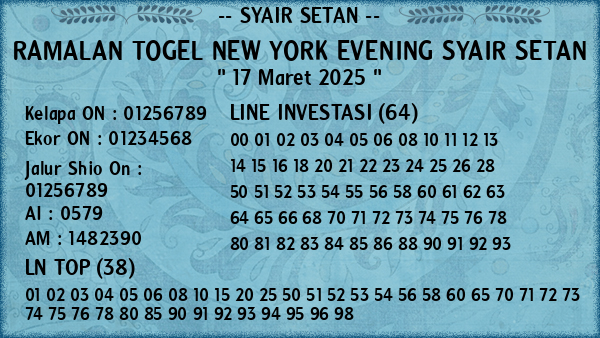 Prediksi New York Evening
