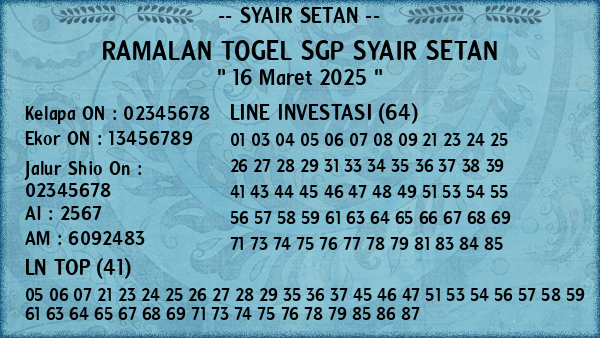 Prediksi SGP