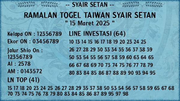 Prediksi Taiwan