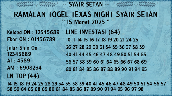 Prediksi Texas Night