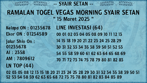 Prediksi Vegas Morning