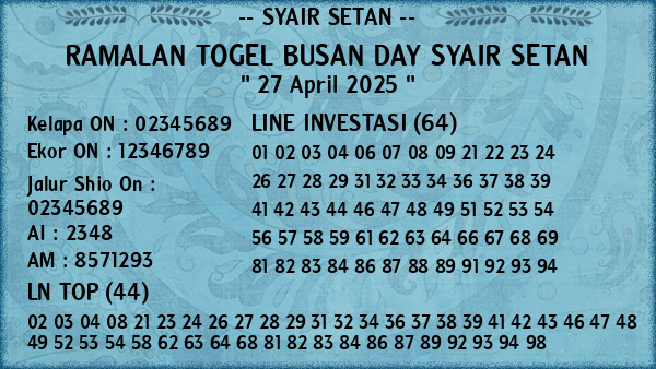 Prediksi Busan Day