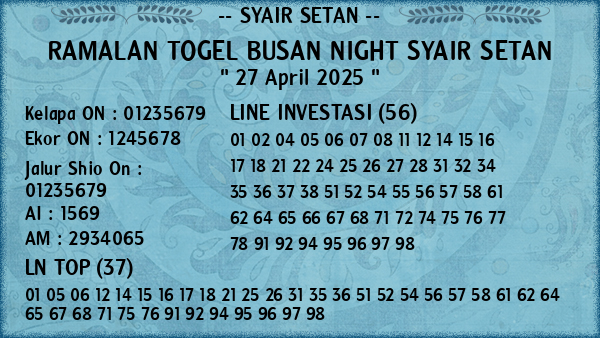 Prediksi Busan Night