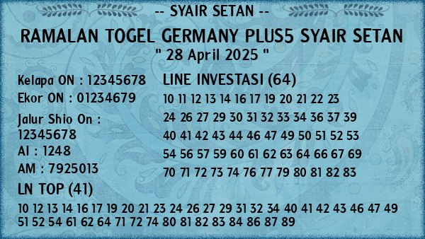 Prediksi Germany Plus5