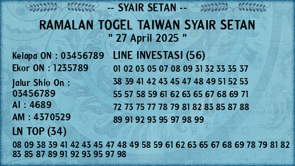 Prediksi Taiwan