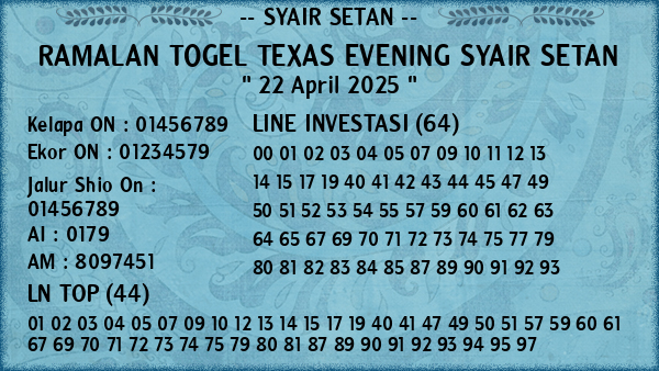 Prediksi Texas Evening