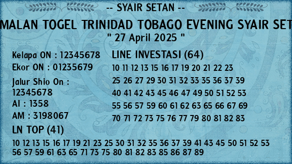 Prediksi Trinidad Tobago Evening