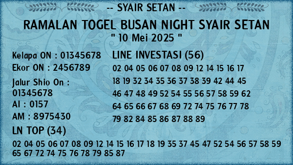 Prediksi Busan Night