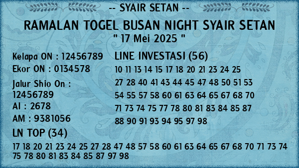 Prediksi Busan Night