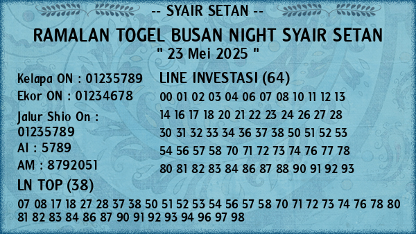 Prediksi Busan Night