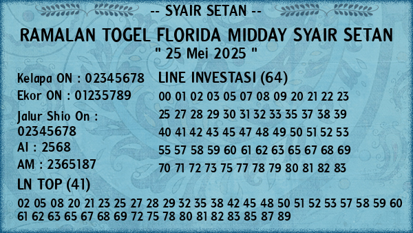 Prediksi Florida Midday