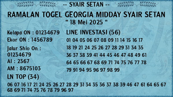 Prediksi Georgia Midday