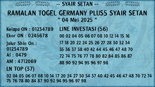 Prediksi Germany Plus5