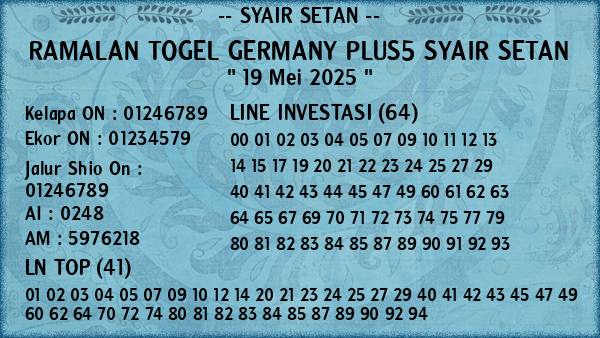 Prediksi Germany Plus5