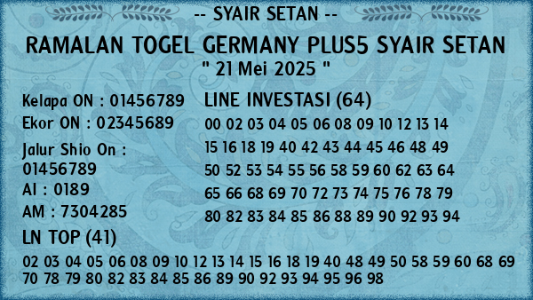 Prediksi Germany Plus5