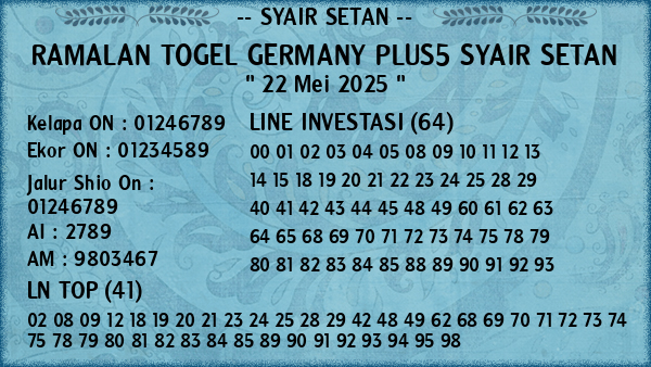 Prediksi Germany Plus5