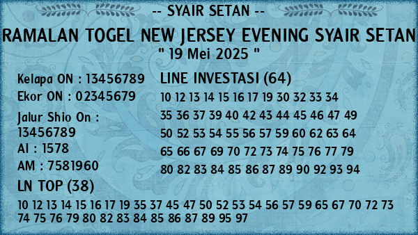 Prediksi New Jersey Evening