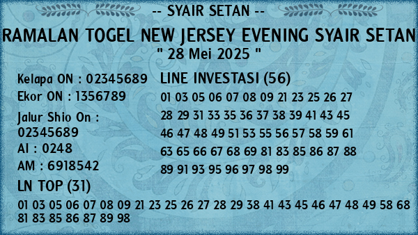 Prediksi New Jersey Evening
