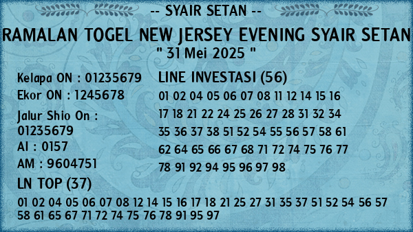 Prediksi New Jersey Evening