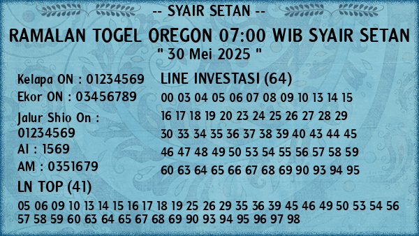 Prediksi Oregon 07:00 WIB