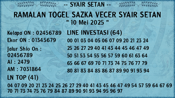 Prediksi Sazka Vecer