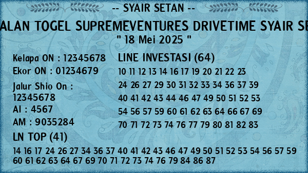 Prediksi Supremeventures Drivetime
