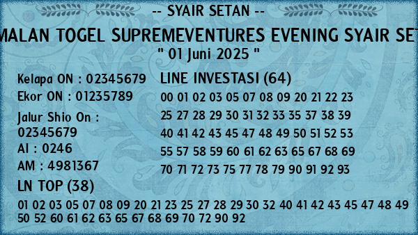 Prediksi Supremeventures Evening