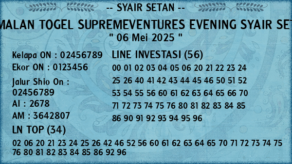 Prediksi Supremeventures Evening