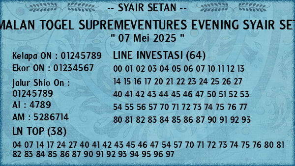 Prediksi Supremeventures Evening