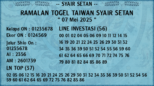 Prediksi Taiwan
