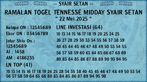 Prediksi Tennesse Midday