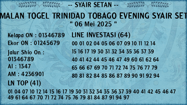 Prediksi Trinidad Tobago Evening