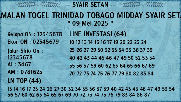 Prediksi Trinidad Tobago Midday