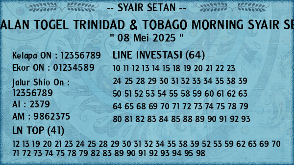 Prediksi Trinidad & Tobago Morning
