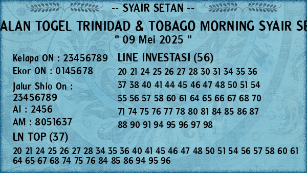 Prediksi Trinidad & Tobago Morning