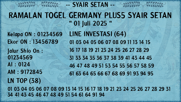 Prediksi Germany Plus5