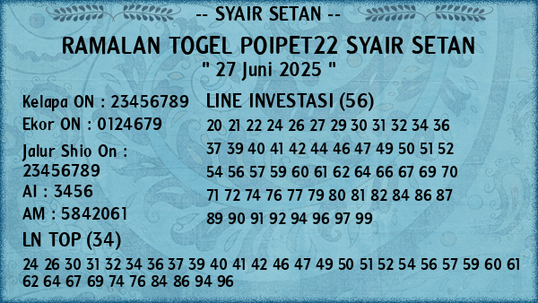 Prediksi Poipet22