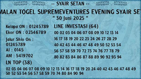 Prediksi Supremeventures Evening