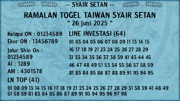 Prediksi Taiwan