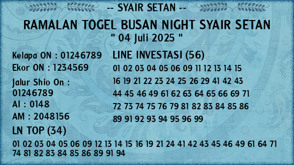 Prediksi Busan Night